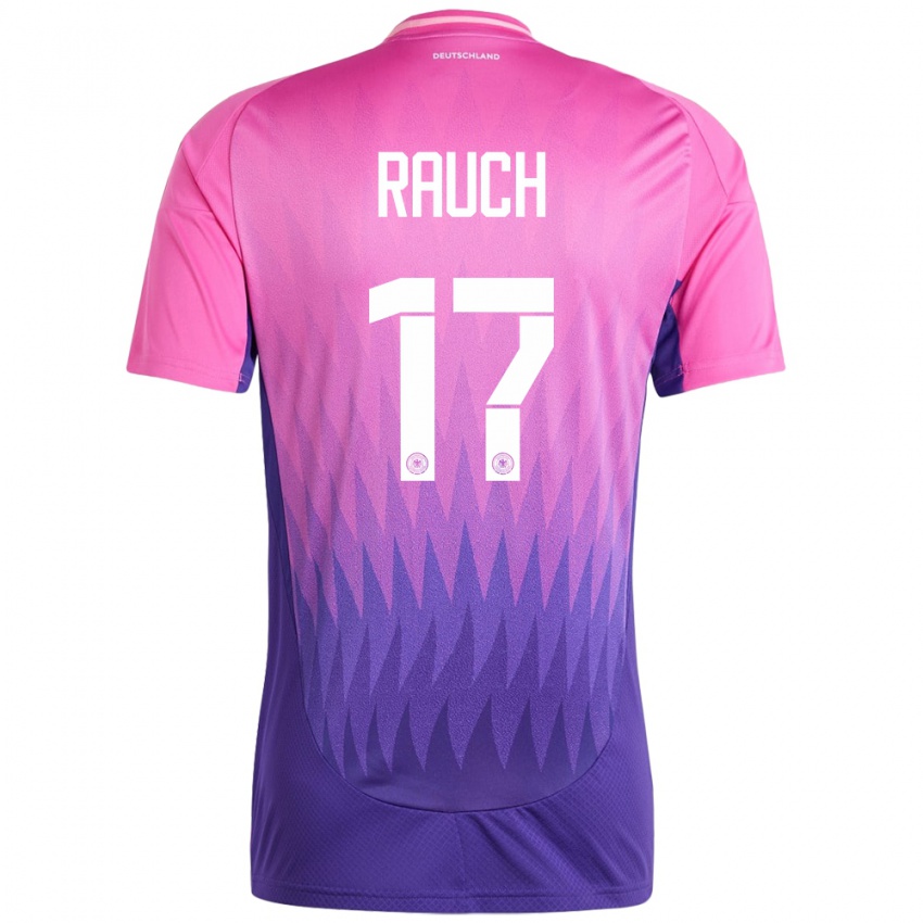 Kobiety Niemcy Felicitas Rauch #17 Różowy Fiolet Wyjazdowa Koszulka 24-26 Koszulki Klubowe