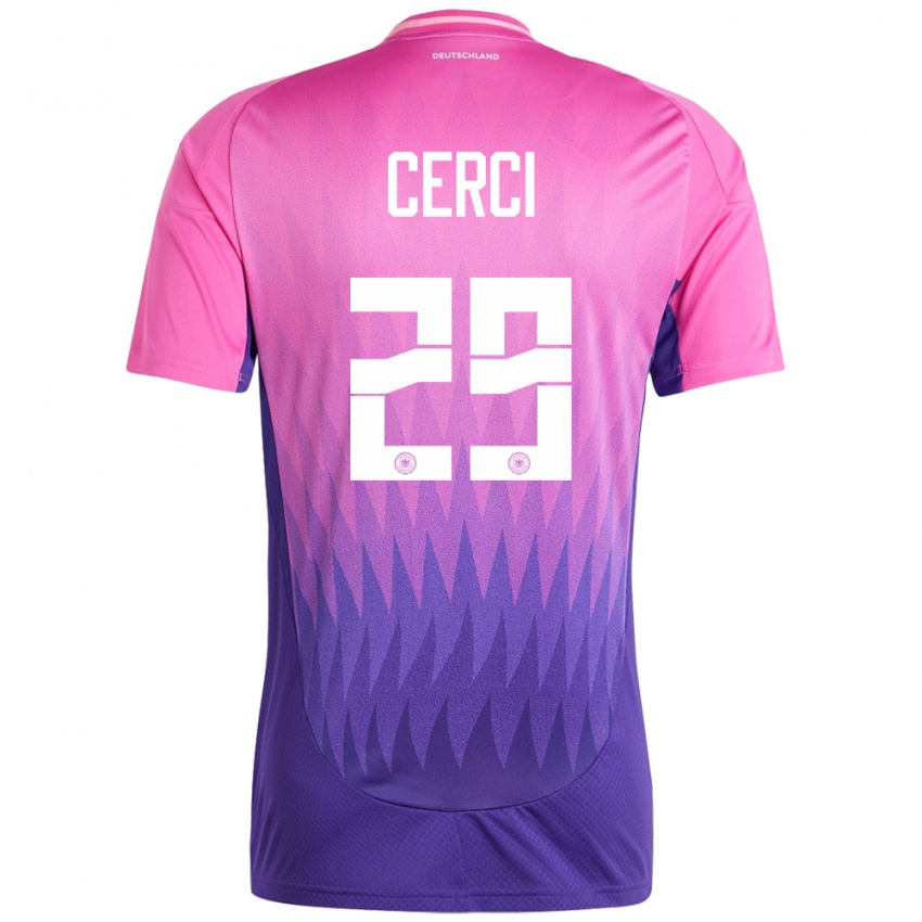 Kobiety Niemcy Selina Cerci #29 Różowy Fiolet Wyjazdowa Koszulka 24-26 Koszulki Klubowe