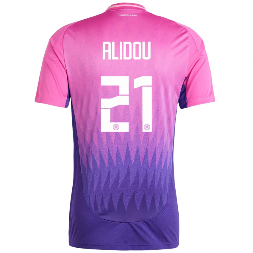 Kobiety Niemcy Faride Alidou #21 Różowy Fiolet Wyjazdowa Koszulka 24-26 Koszulki Klubowe
