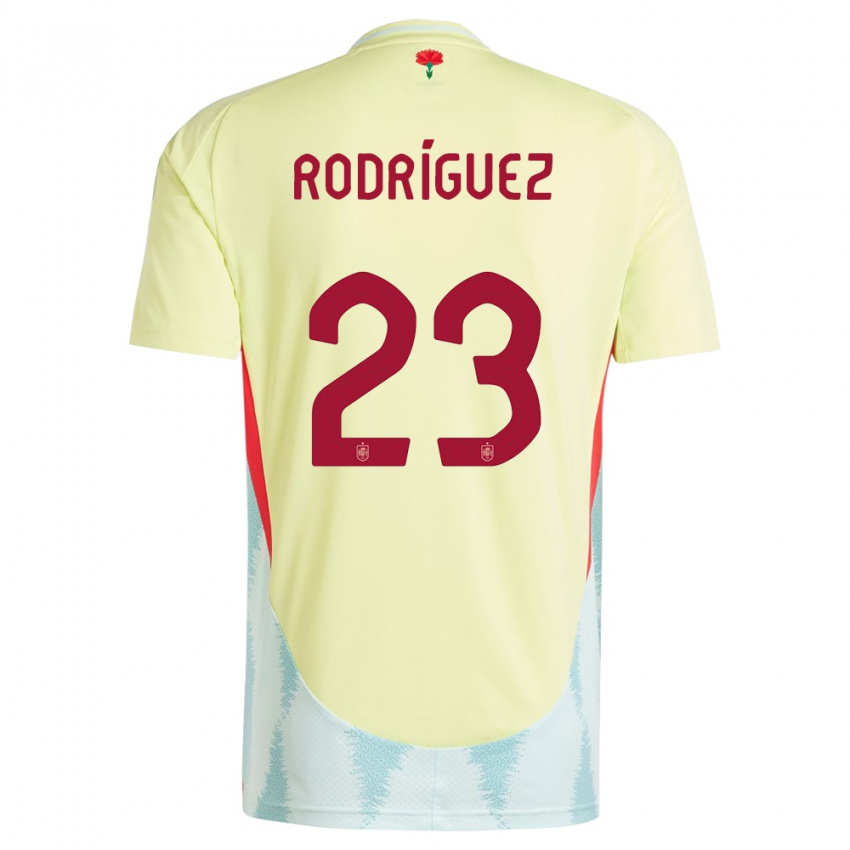 Kobiety Hiszpania Misa Rodriguez #23 Żółty Wyjazdowa Koszulka 24-26 Koszulki Klubowe