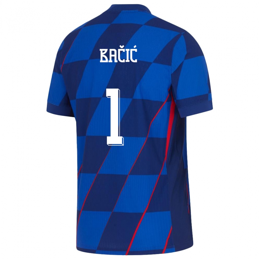 Kobiety Chorwacja Doris Bacic #1 Niebieski Wyjazdowa Koszulka 24-26 Koszulki Klubowe