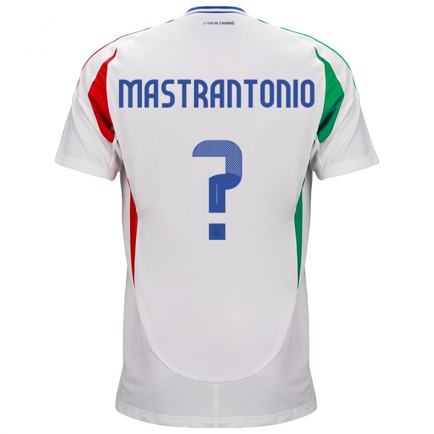 Kobiety Włochy Davide Mastrantonio #0 Biały Wyjazdowa Koszulka 24-26 Koszulki Klubowe