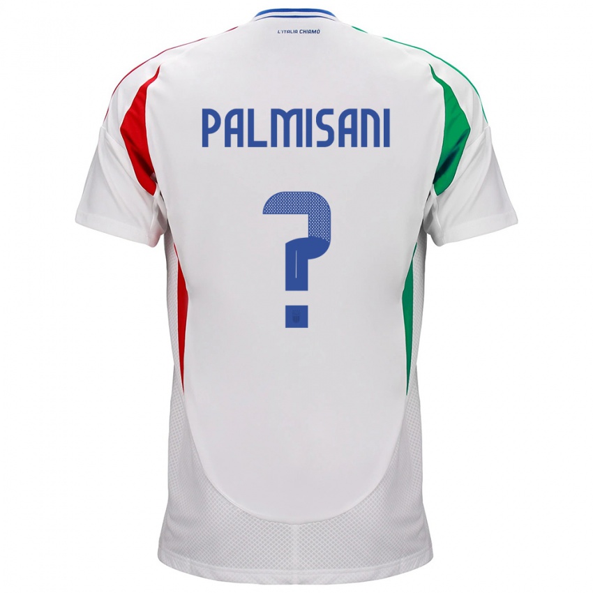 Kobiety Włochy Lorenzo Palmisani #0 Biały Wyjazdowa Koszulka 24-26 Koszulki Klubowe