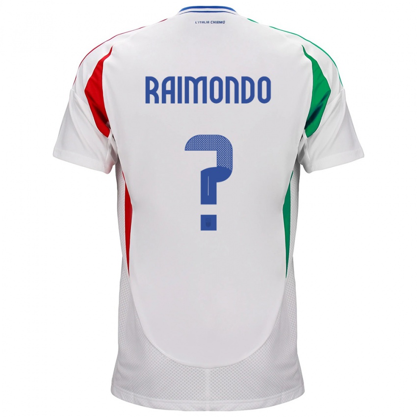 Kobiety Włochy Antonio Raimondo #0 Biały Wyjazdowa Koszulka 24-26 Koszulki Klubowe