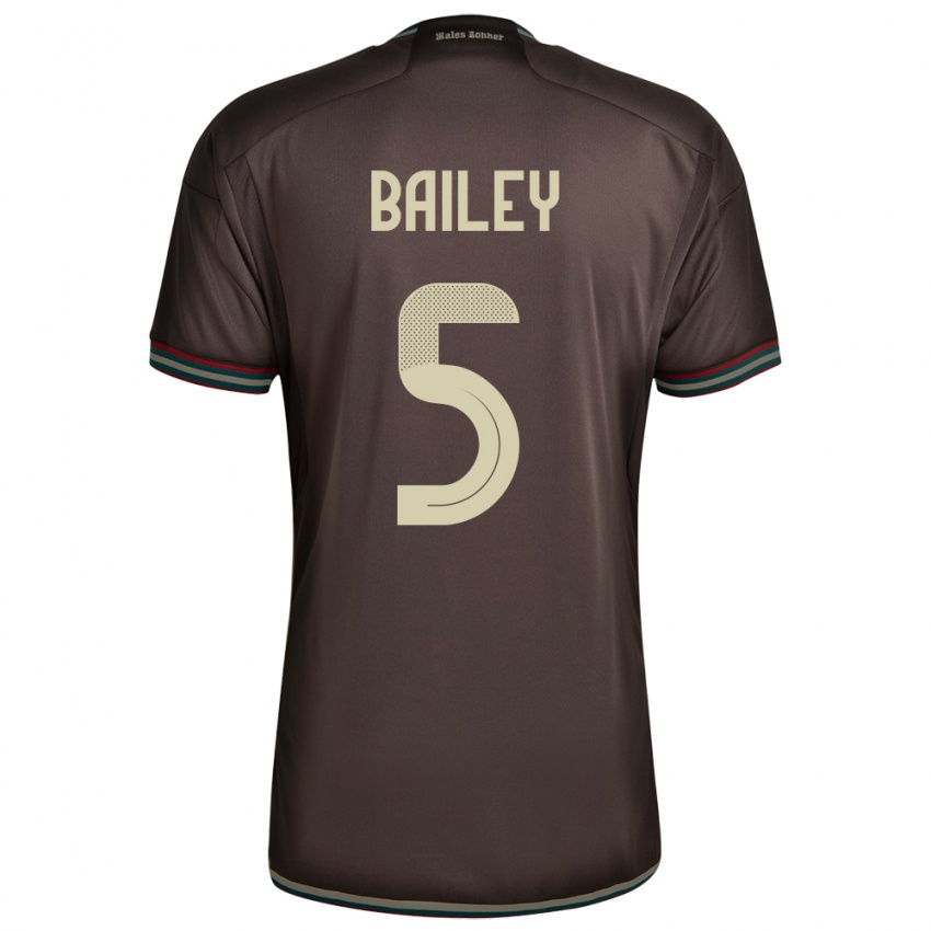 Kobiety Jamajka Jade Bailey #5 Nocny Brąz Wyjazdowa Koszulka 24-26 Koszulki Klubowe
