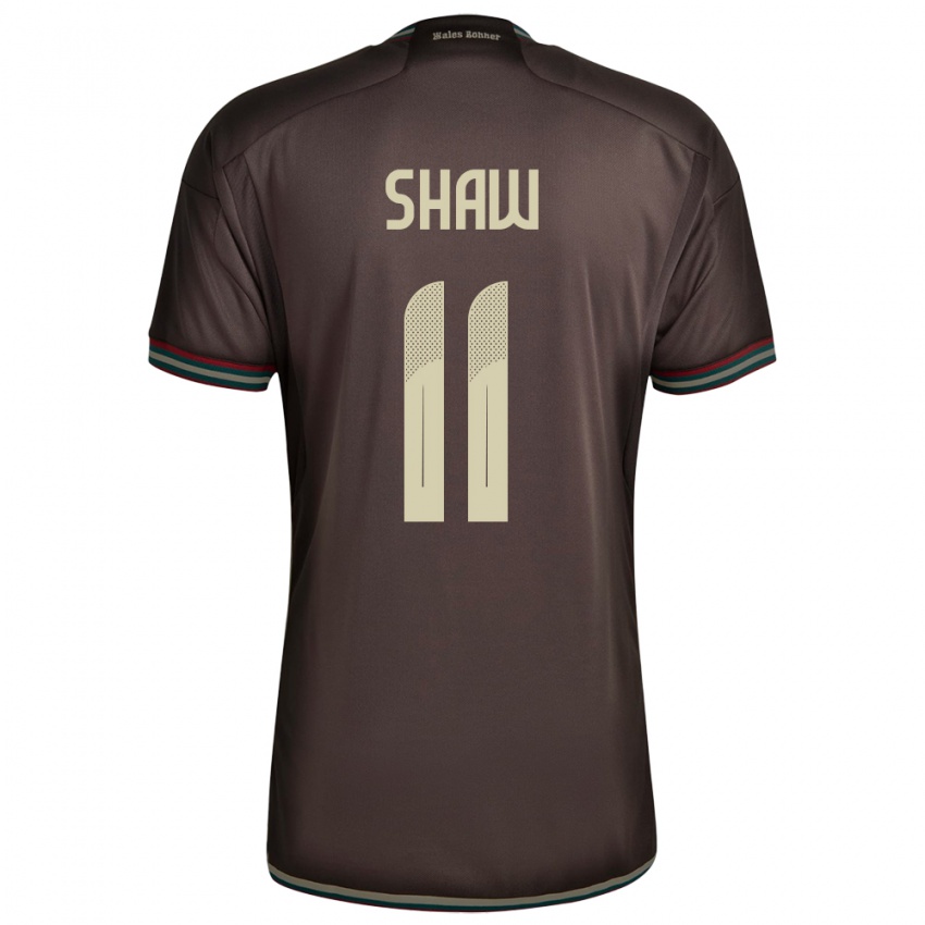 Kobiety Jamajka Khadija Shaw #11 Nocny Brąz Wyjazdowa Koszulka 24-26 Koszulki Klubowe