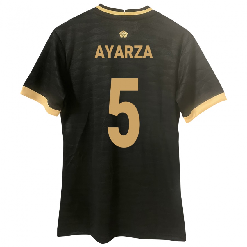 Kobiety Panama Abdiel Ayarza #5 Czarny Wyjazdowa Koszulka 24-26 Koszulki Klubowe