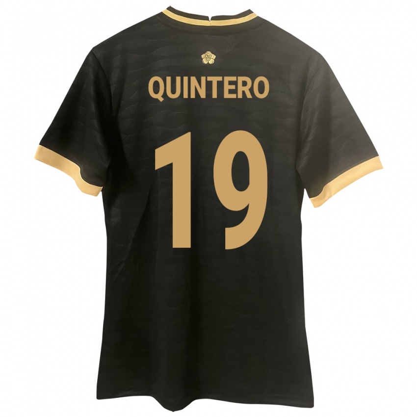 Kobiety Panama Alberto Quintero #19 Czarny Wyjazdowa Koszulka 24-26 Koszulki Klubowe
