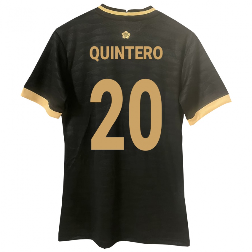 Kobiety Panama Aldrith Quintero #20 Czarny Wyjazdowa Koszulka 24-26 Koszulki Klubowe