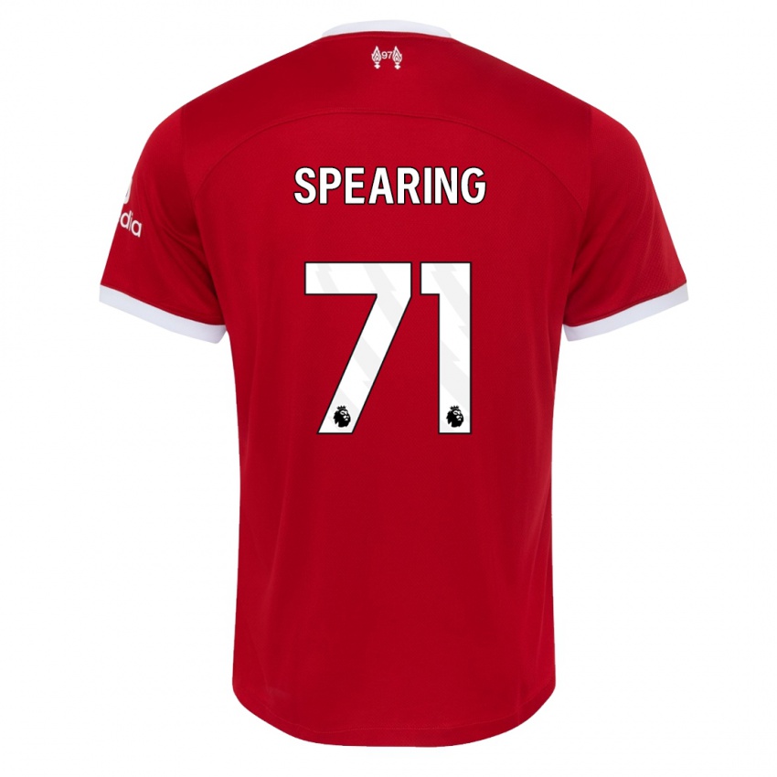 Dzieci Jay Spearing #71 Czerwony Domowa Koszulka 2023/24 Koszulki Klubowe