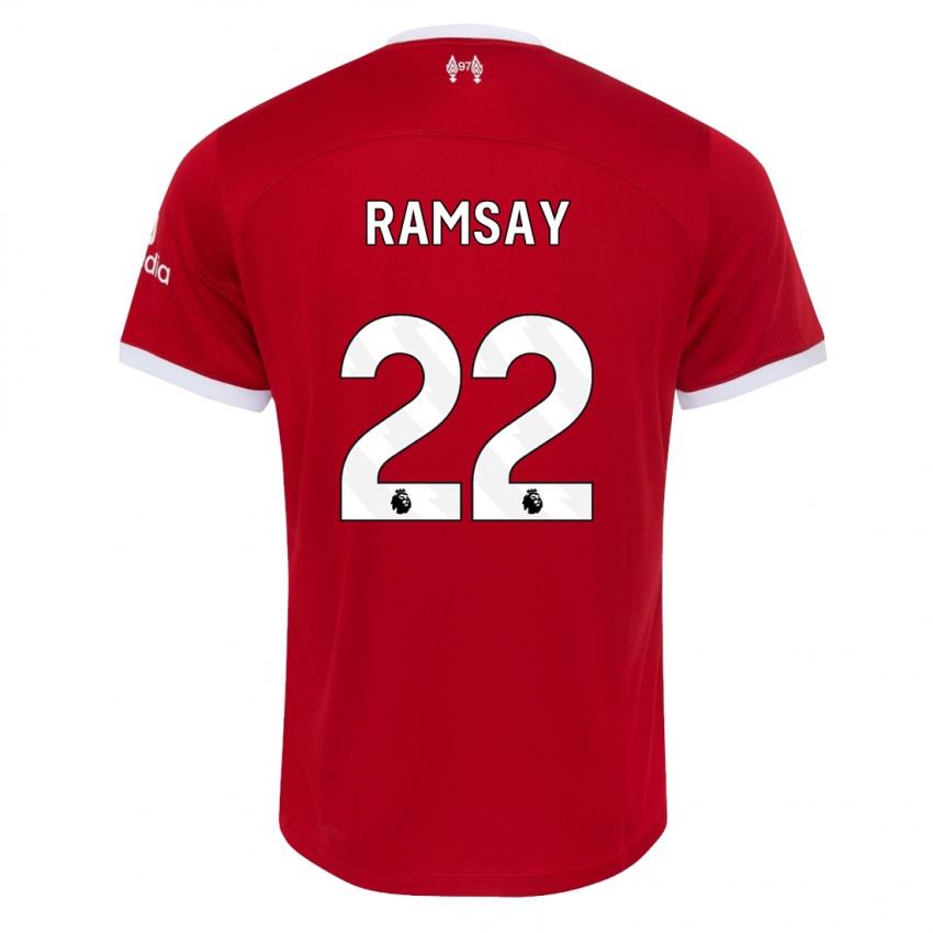 Dzieci Calvin Ramsay #22 Czerwony Domowa Koszulka 2023/24 Koszulki Klubowe
