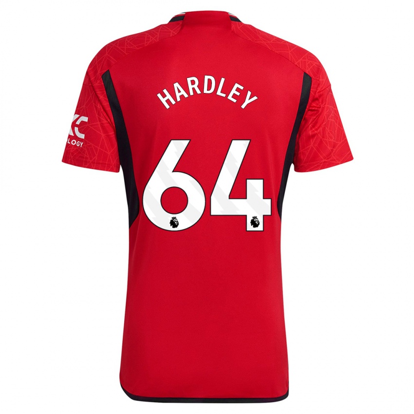 Dzieci Bjorn Hardley #64 Czerwony Domowa Koszulka 2023/24 Koszulki Klubowe