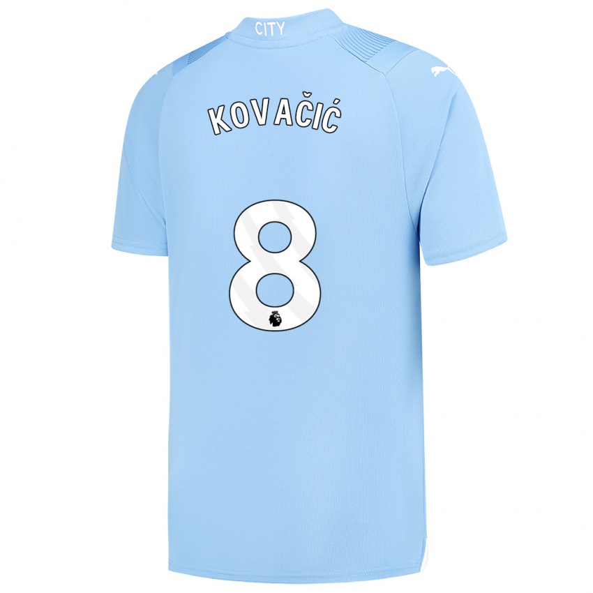 Dzieci Mateo Kovacic #8 Jasny Niebieski Domowa Koszulka 2023/24 Koszulki Klubowe