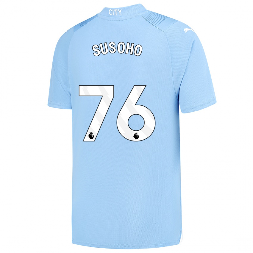 Dzieci Mahamadou Susoho #76 Jasny Niebieski Domowa Koszulka 2023/24 Koszulki Klubowe