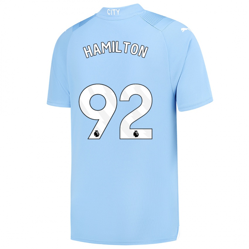 Dzieci Micah Hamilton #92 Jasny Niebieski Domowa Koszulka 2023/24 Koszulki Klubowe