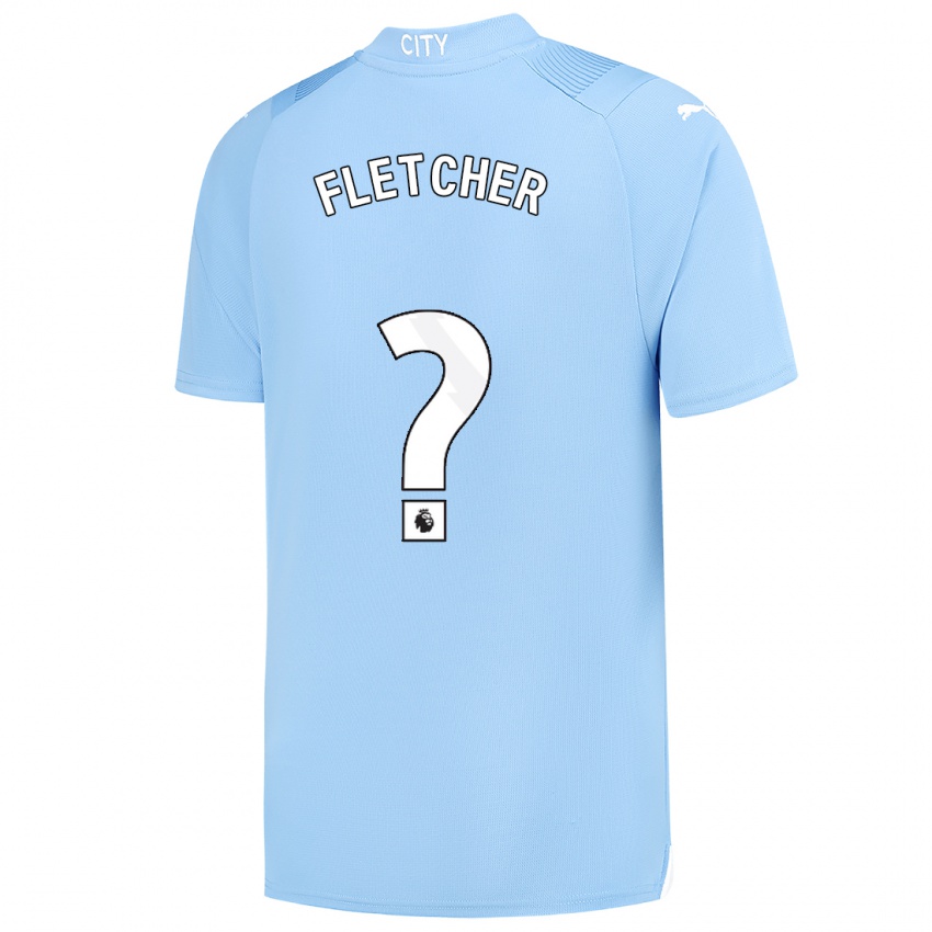 Dzieci Luca Fletcher #0 Jasny Niebieski Domowa Koszulka 2023/24 Koszulki Klubowe