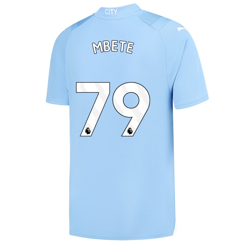 Dzieci Luke Mbete #79 Jasny Niebieski Domowa Koszulka 2023/24 Koszulki Klubowe