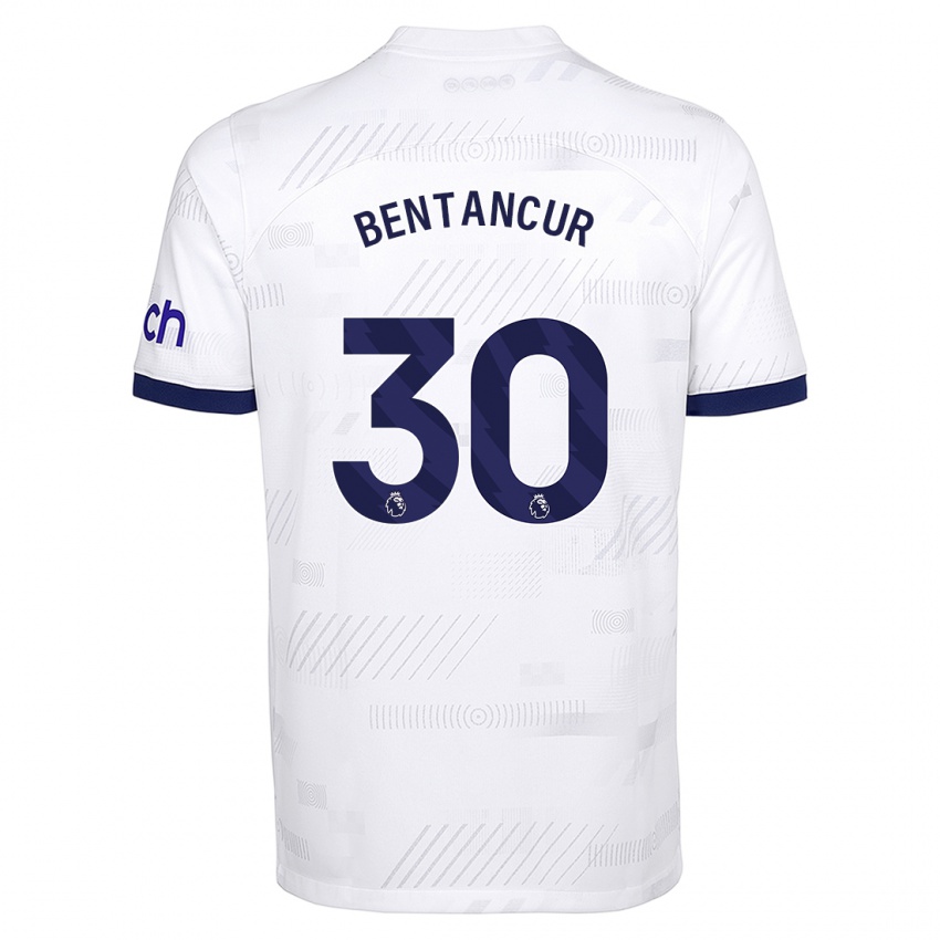 Dzieci Rodrigo Bentancur #30 Biały Domowa Koszulka 2023/24 Koszulki Klubowe