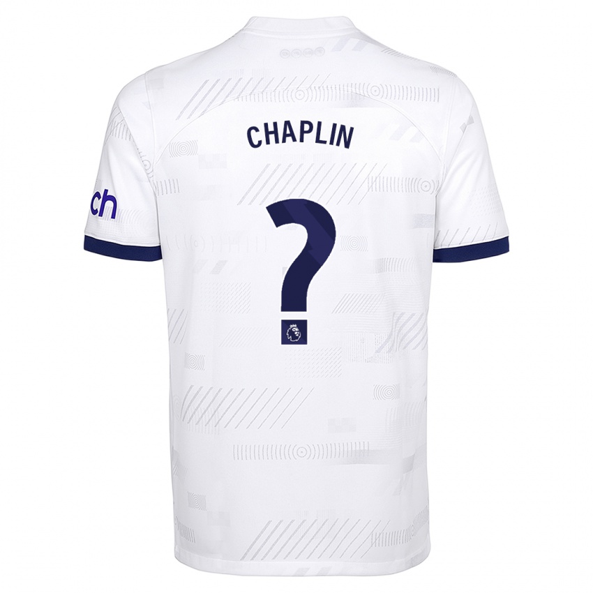 Dzieci Archie Chaplin #0 Biały Domowa Koszulka 2023/24 Koszulki Klubowe