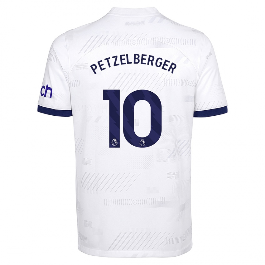 Dzieci Ramona Petzelberger #10 Biały Domowa Koszulka 2023/24 Koszulki Klubowe