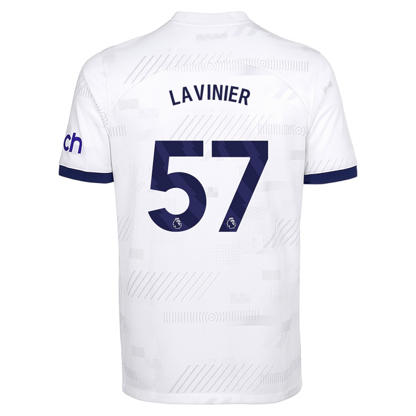 Dzieci Marcel Lavinier #57 Biały Domowa Koszulka 2023/24 Koszulki Klubowe