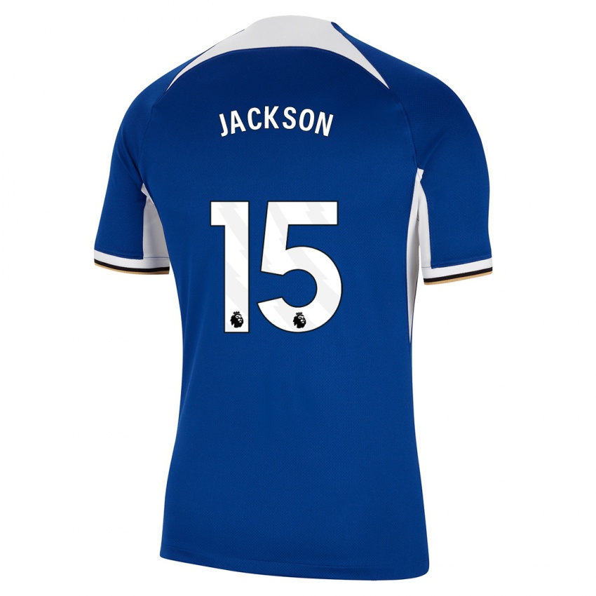 Dzieci Nicolas Jackson #15 Niebieski Domowa Koszulka 2023/24 Koszulki Klubowe