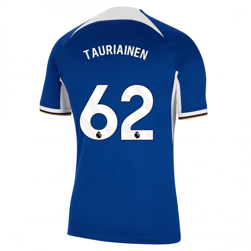 Dzieci Jimi Tauriainen #62 Niebieski Domowa Koszulka 2023/24 Koszulki Klubowe