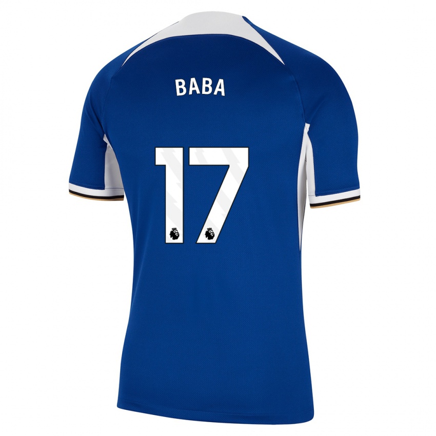 Dzieci Abdul-Rahman Baba #17 Niebieski Domowa Koszulka 2023/24 Koszulki Klubowe