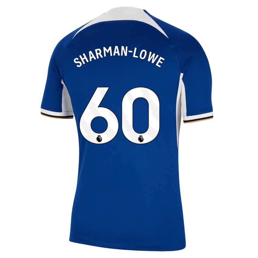 Dzieci Teddy Sharman-Lowe #60 Niebieski Domowa Koszulka 2023/24 Koszulki Klubowe
