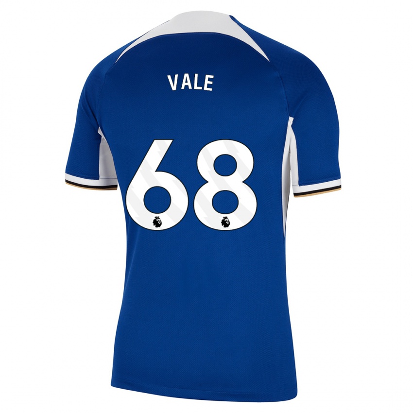 Dzieci Harvey Vale #68 Niebieski Domowa Koszulka 2023/24 Koszulki Klubowe