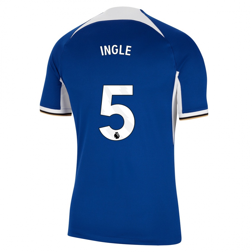 Dzieci Sophie Ingle #5 Niebieski Domowa Koszulka 2023/24 Koszulki Klubowe