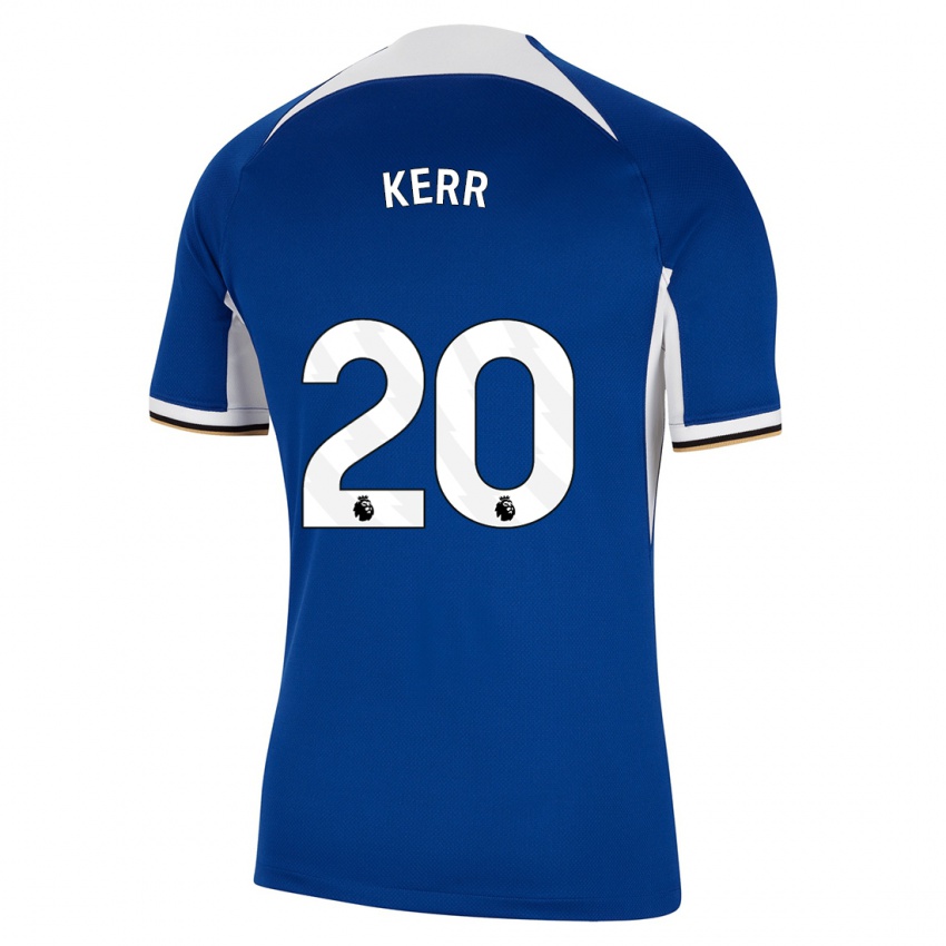 Dzieci Sam Kerr #20 Niebieski Domowa Koszulka 2023/24 Koszulki Klubowe