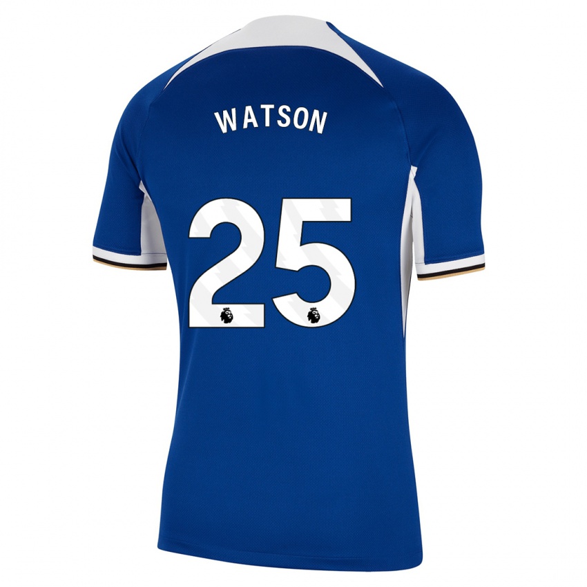Dzieci Lucy Watson #25 Niebieski Domowa Koszulka 2023/24 Koszulki Klubowe