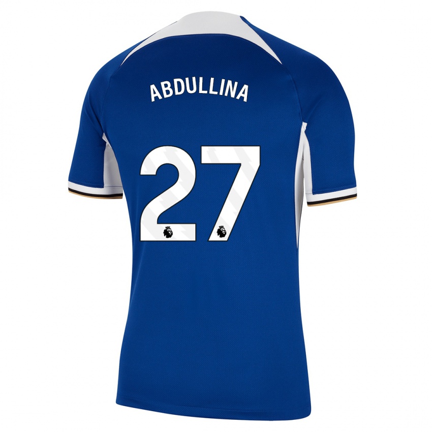 Dzieci Alsu Abdullina #27 Niebieski Domowa Koszulka 2023/24 Koszulki Klubowe