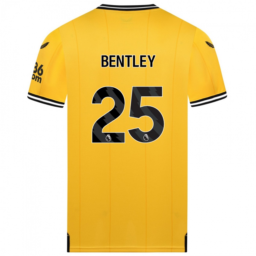 Dzieci Daniel Bentley #25 Żółty Domowa Koszulka 2023/24 Koszulki Klubowe
