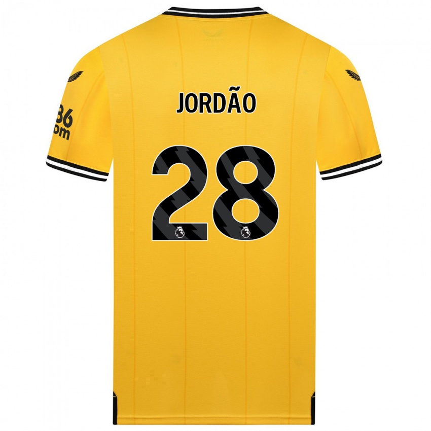 Dzieci Bruno Jordao #28 Żółty Domowa Koszulka 2023/24 Koszulki Klubowe