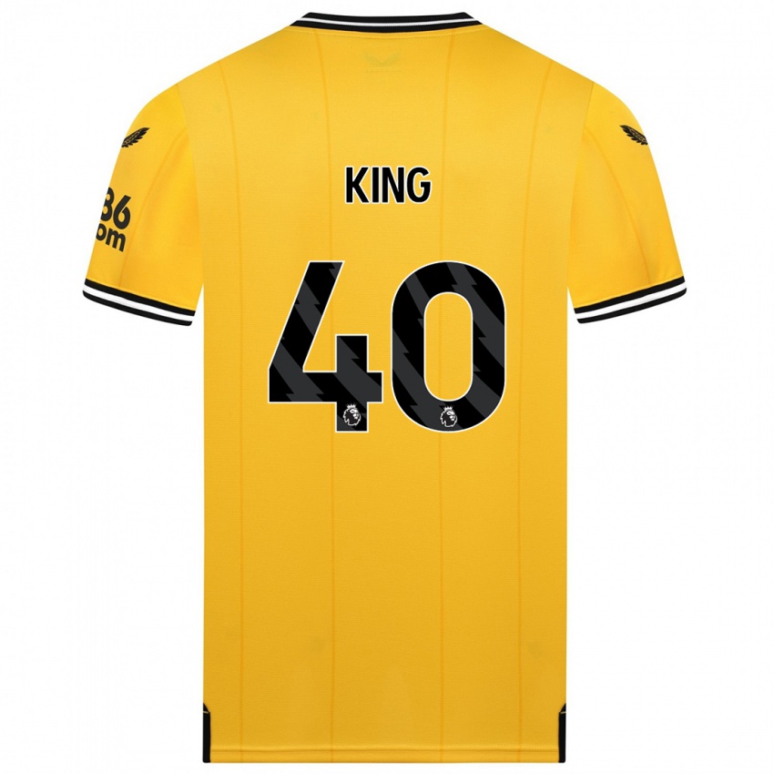 Dzieci Tom King #40 Żółty Domowa Koszulka 2023/24 Koszulki Klubowe