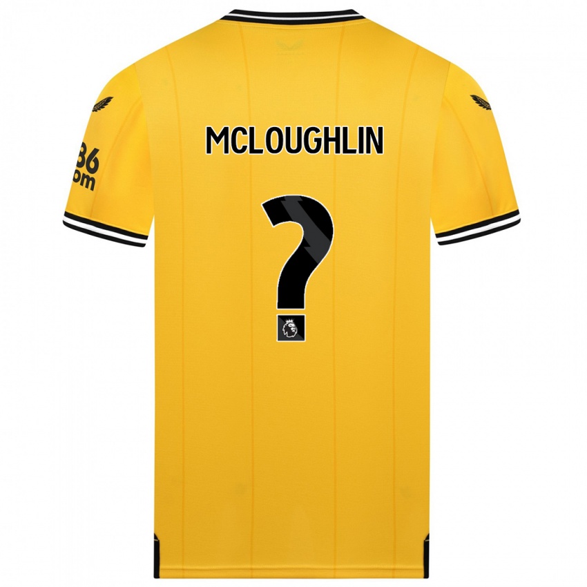 Dzieci Lee Mcloughlin #0 Żółty Domowa Koszulka 2023/24 Koszulki Klubowe
