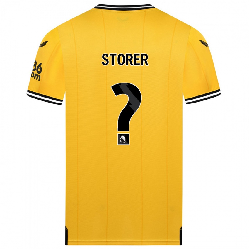 Dzieci James Storer #0 Żółty Domowa Koszulka 2023/24 Koszulki Klubowe