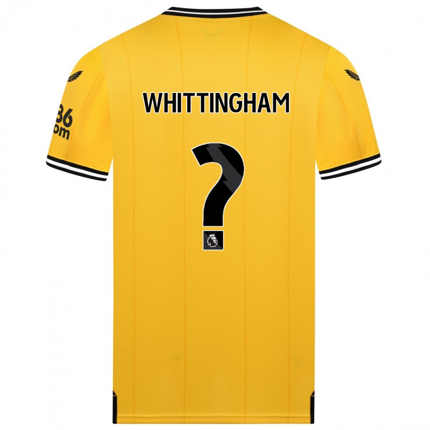 Dzieci Matthew Whittingham #0 Żółty Domowa Koszulka 2023/24 Koszulki Klubowe