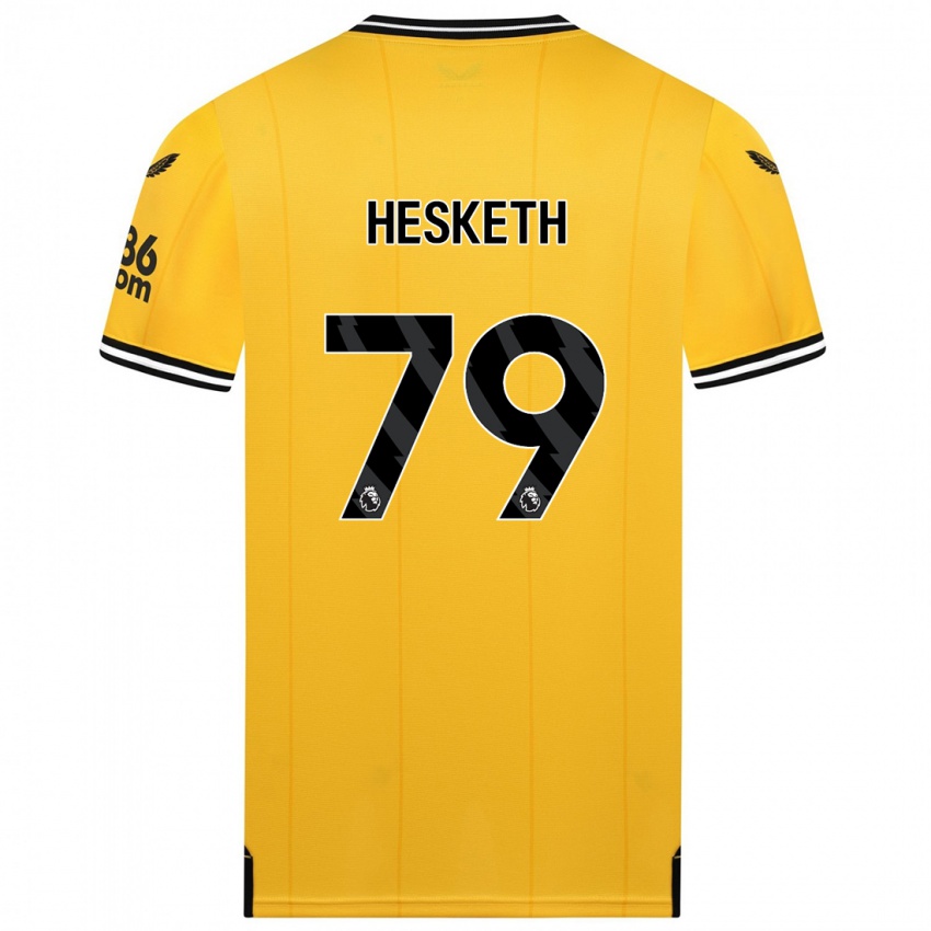 Dzieci Owen Hesketh #79 Żółty Domowa Koszulka 2023/24 Koszulki Klubowe