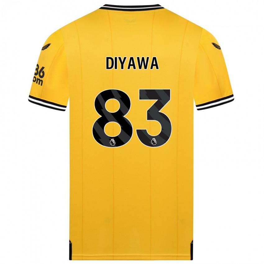Dzieci Aaron Keto-Diyawa #83 Żółty Domowa Koszulka 2023/24 Koszulki Klubowe