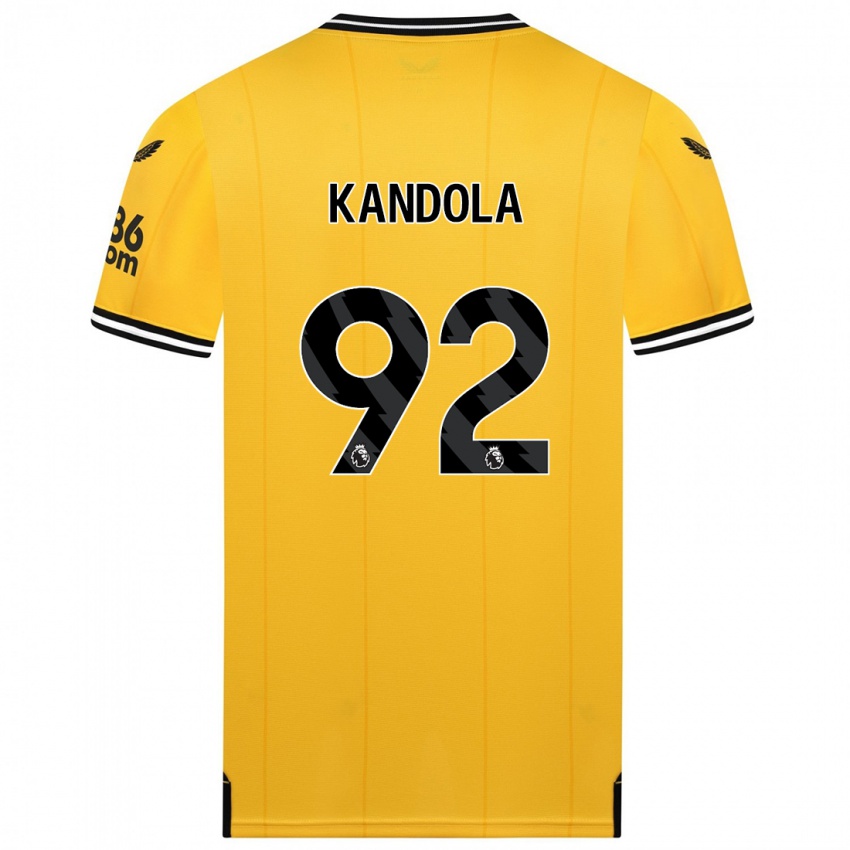 Dzieci Kam Kandola #92 Żółty Domowa Koszulka 2023/24 Koszulki Klubowe