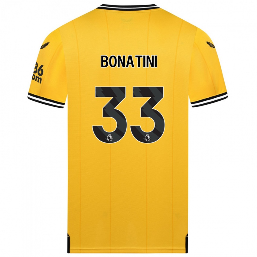 Dzieci Leo Bonatini #33 Żółty Domowa Koszulka 2023/24 Koszulki Klubowe