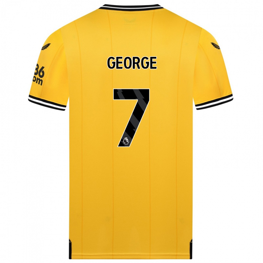 Dzieci Tammi George #7 Żółty Domowa Koszulka 2023/24 Koszulki Klubowe