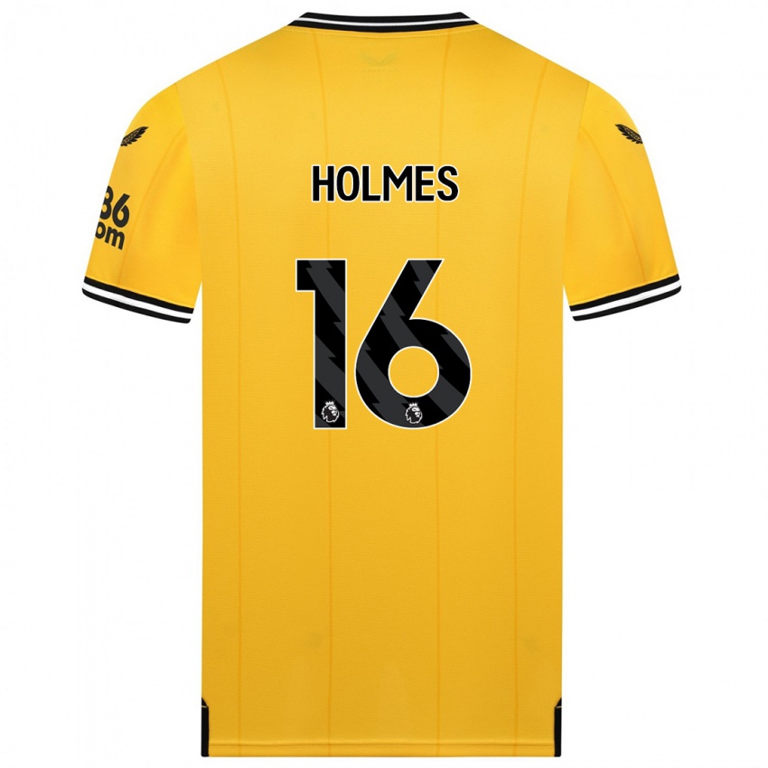 Dzieci Summer Holmes #16 Żółty Domowa Koszulka 2023/24 Koszulki Klubowe