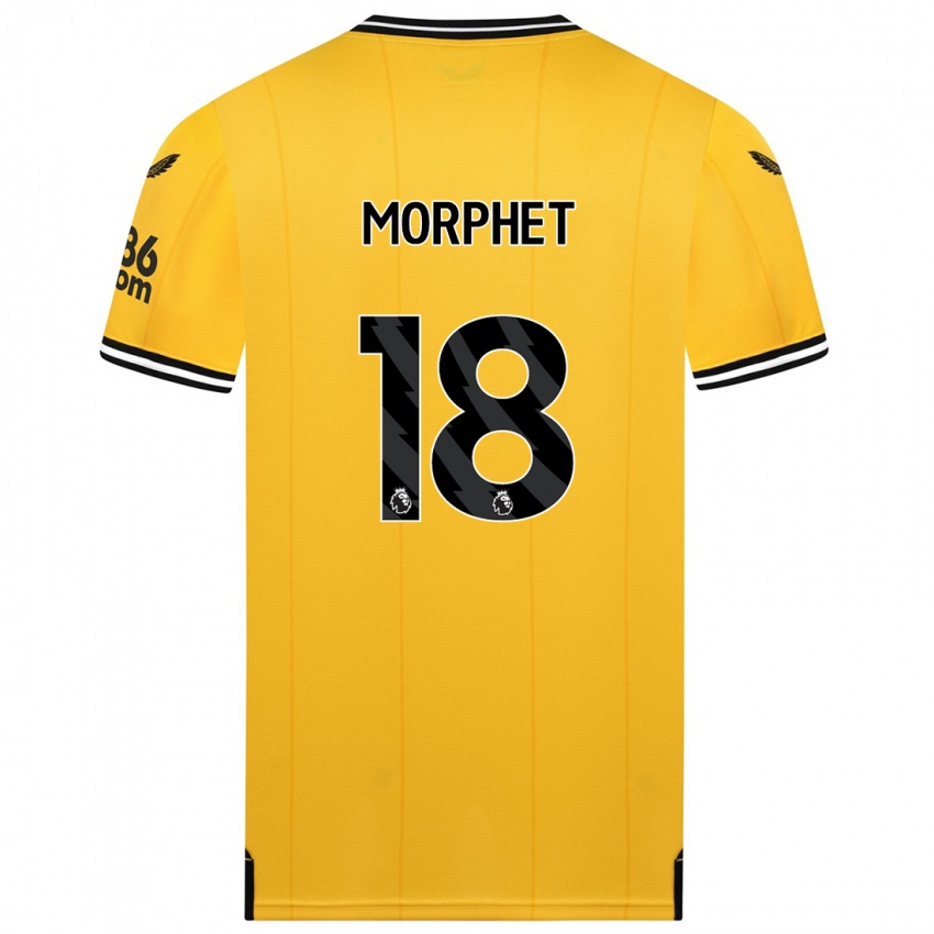 Dzieci Anna Morphet #18 Żółty Domowa Koszulka 2023/24 Koszulki Klubowe