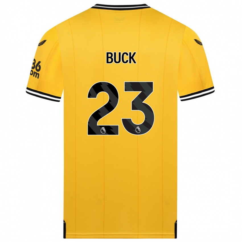 Dzieci Alex Buck #23 Żółty Domowa Koszulka 2023/24 Koszulki Klubowe