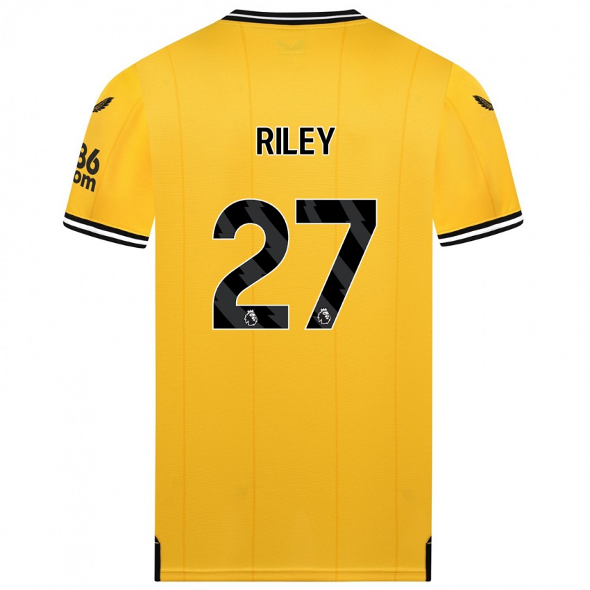 Dzieci Lauren Riley #27 Żółty Domowa Koszulka 2023/24 Koszulki Klubowe