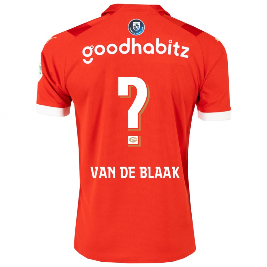 Dzieci Emmanuel Van De Blaak #0 Czerwony Domowa Koszulka 2023/24 Koszulki Klubowe